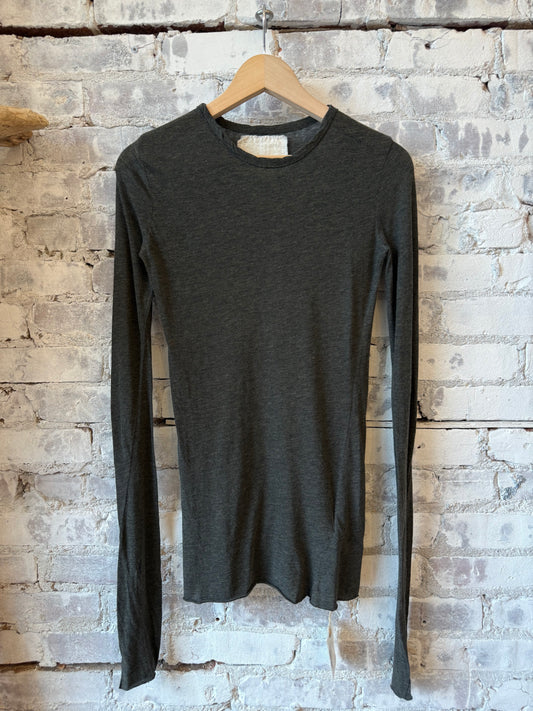 V::Room LS Hi-Soft Jersey Inner Crew - Black Dark Slate Gray