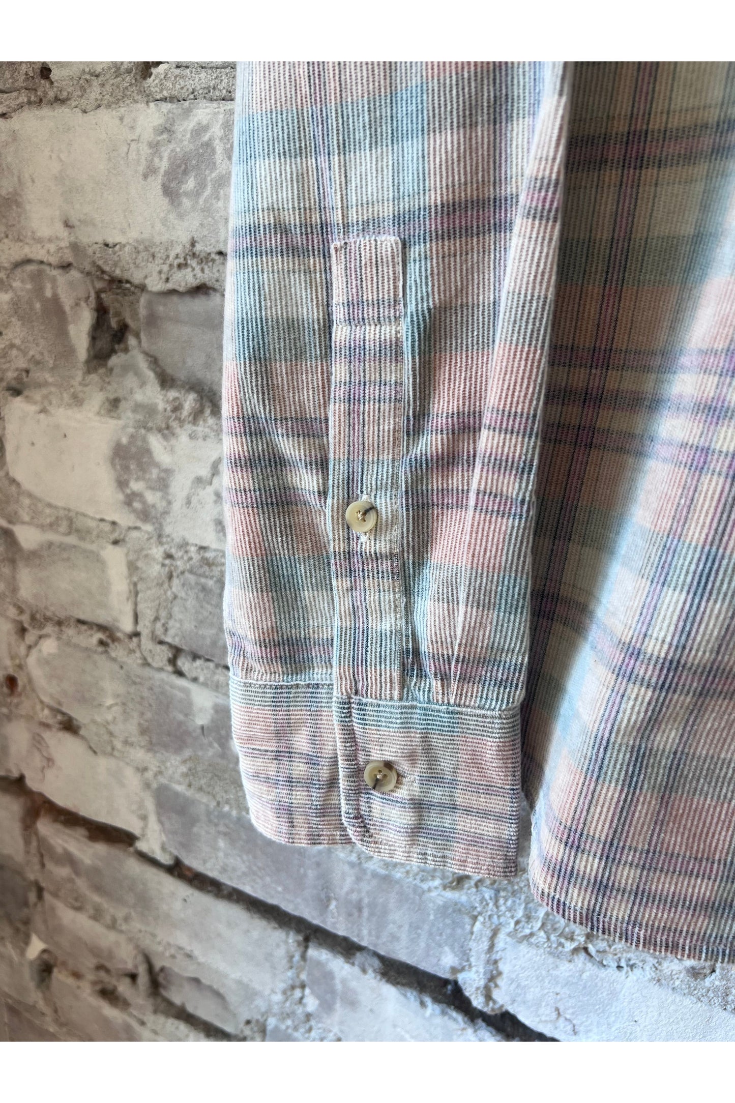 Lightweight Plaid Corduroy Shirt - Cork Plaid Multi - DUNE + SALT