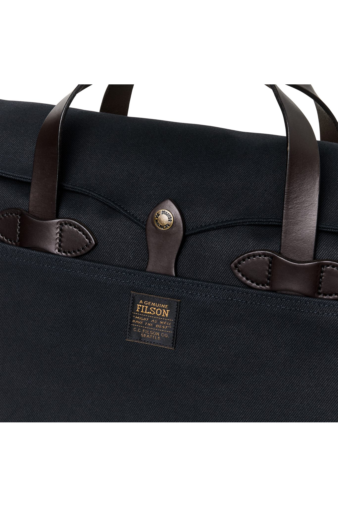 Rugged Twill Original Briefcase - Navy - DUNE + SALT
