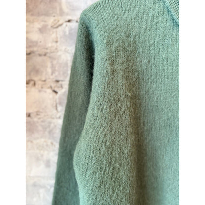Aspesi LS Knit Polo - Sage Green Dark Sea Green