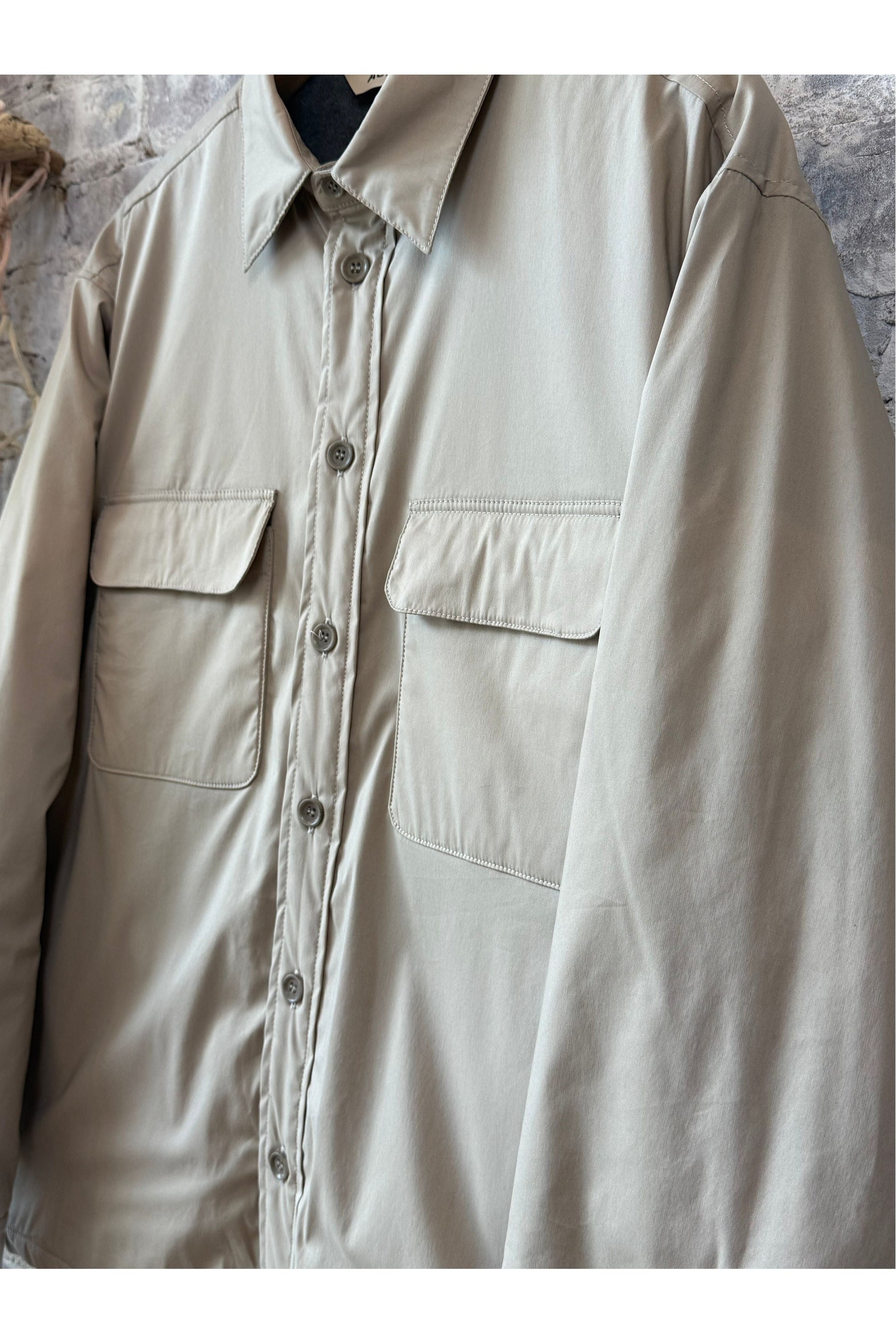 Yoshitaka Cotton/Nylon Shirt Jacket - Colonial Beige - DUNE + SALT