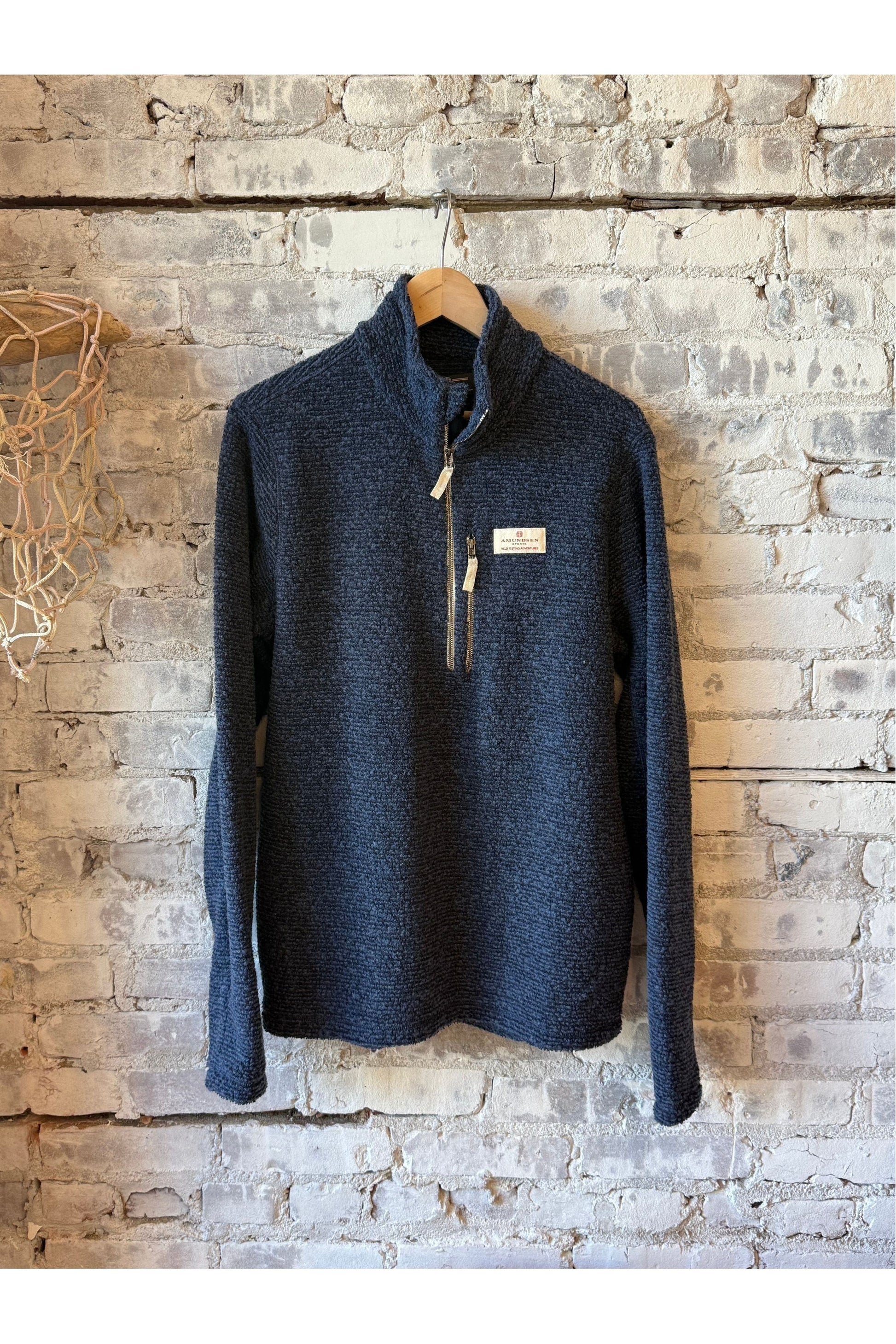 Hut Half Zip - Faded Navy - DUNE + SALT
