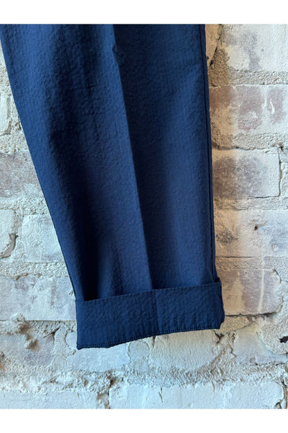 Seersucker Pants - Navy - DUNE + SALT