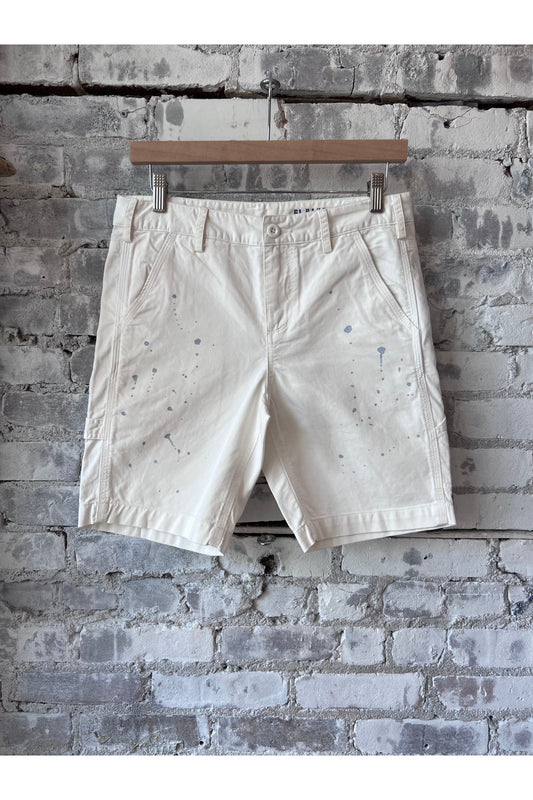 Paint Splatter Painter Short - White - DUNE + SALT