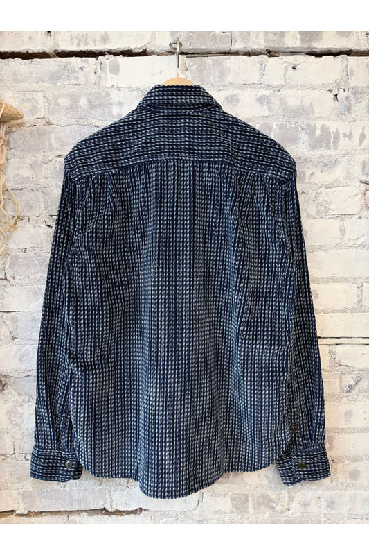 Benson Cord Overshirt- Indigo