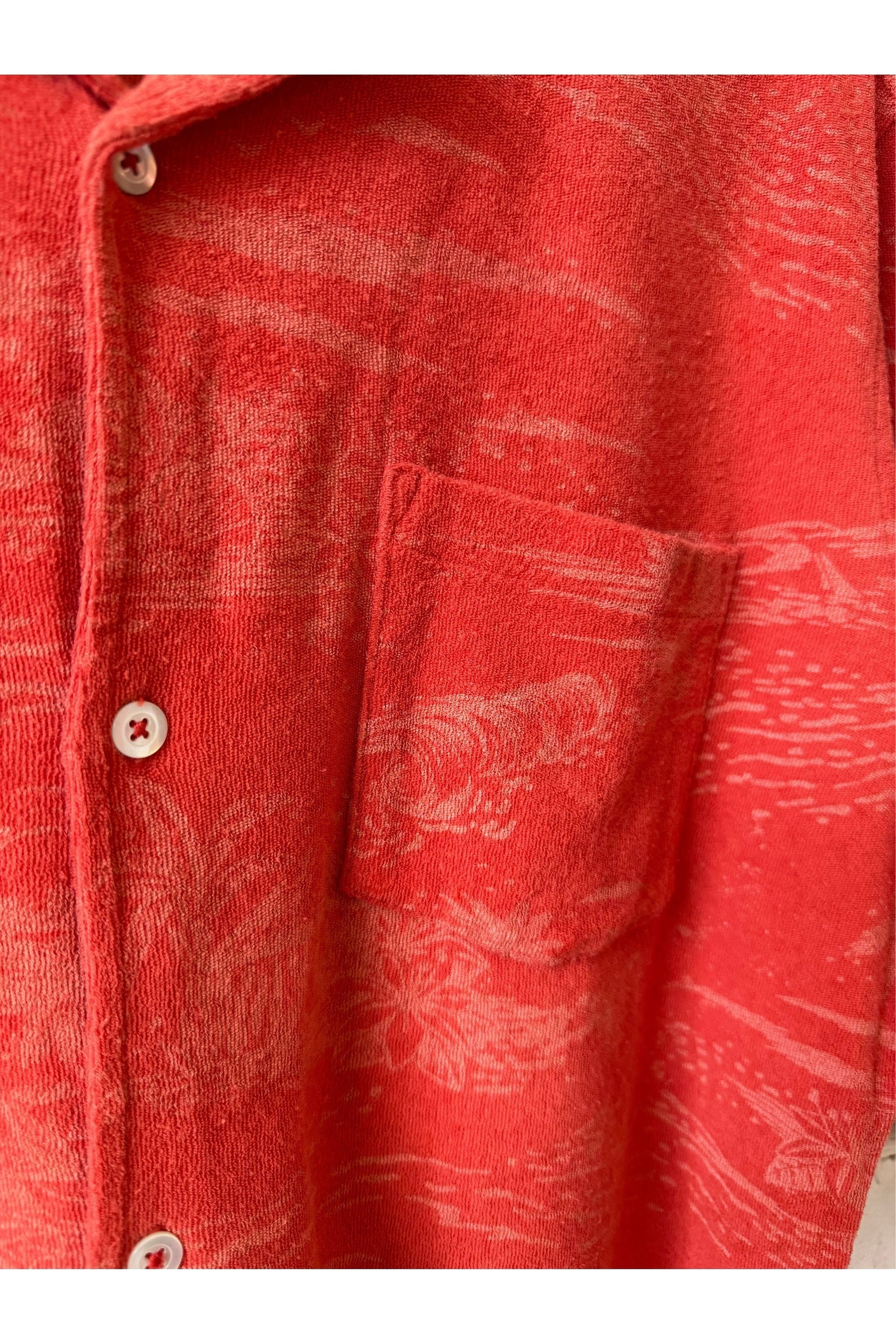 Bouclette Knit Polo - Terracotta - DUNE + SALT