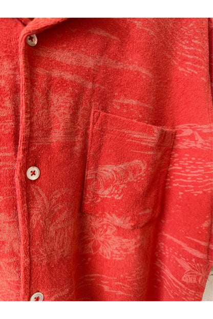 Bouclette Knit Polo - Terracotta - DUNE + SALT