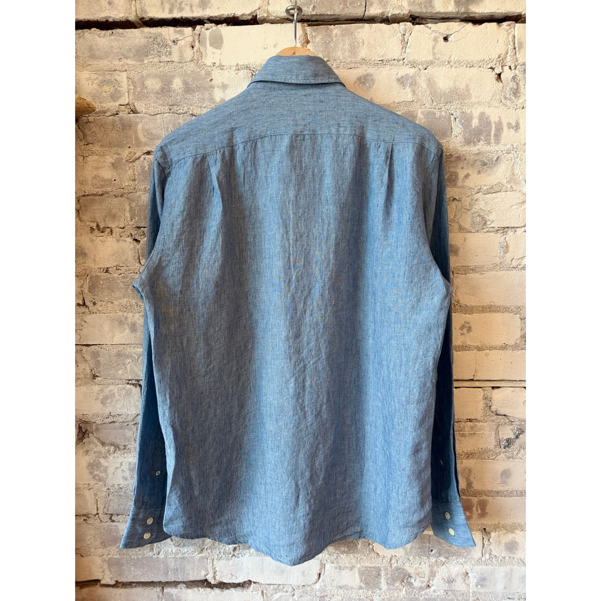 Hartford Men's Paul Linen Shirt - Blue Dark Slate Gray