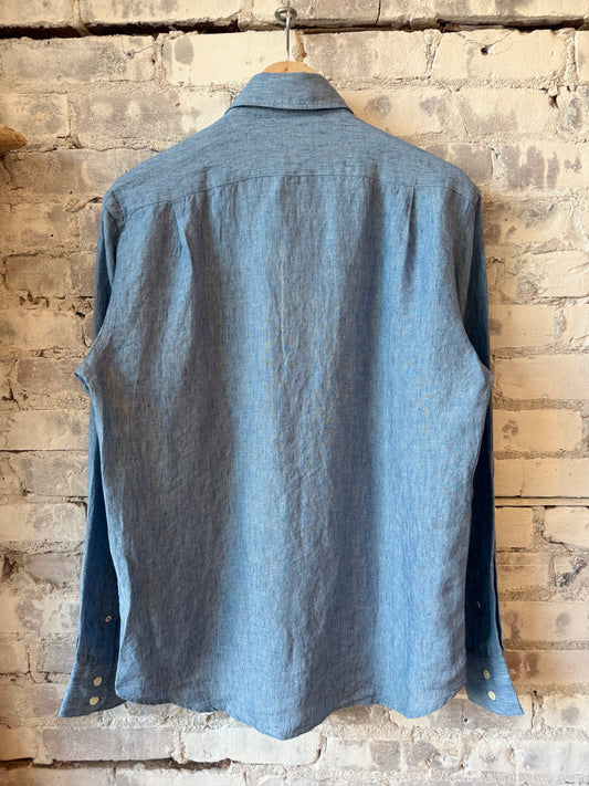Paul Linen Shirt - Blue