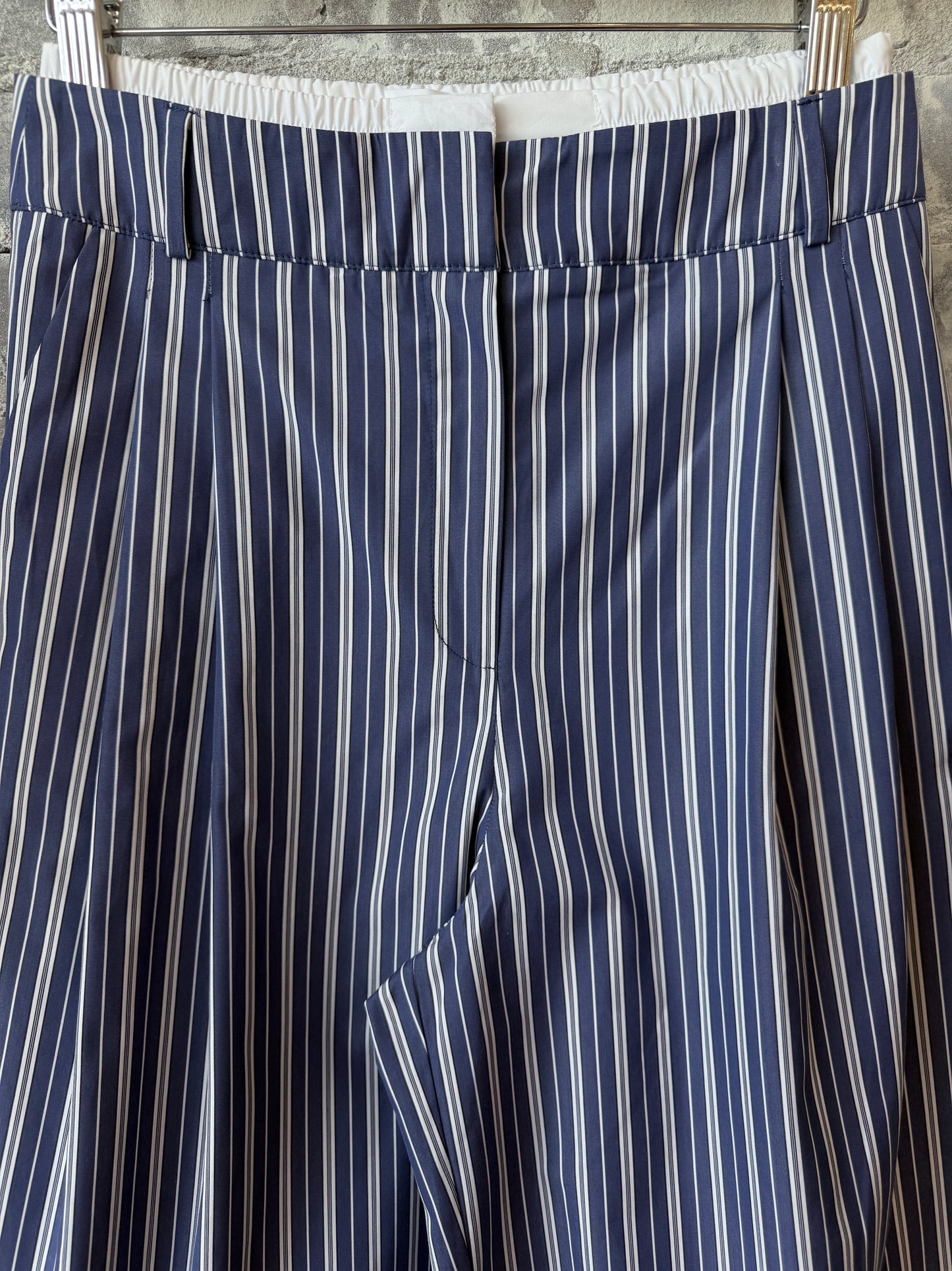 New York Pants - Navy White Stripe - DUNE + SALT