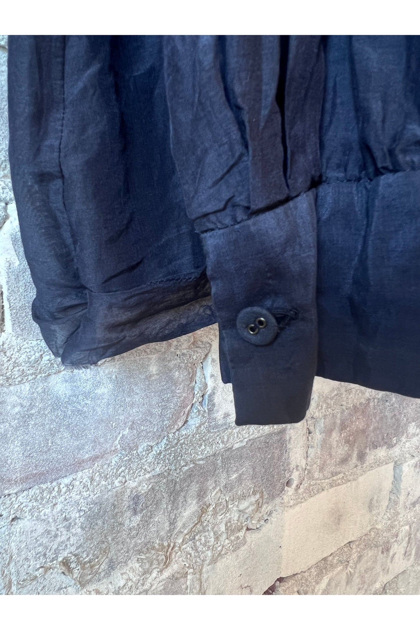 Botanical Dye Blouse - Navy - DUNE + SALT