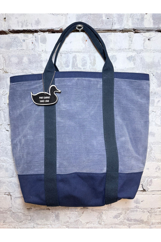Wide Wale Cord Utility Tote - Blue