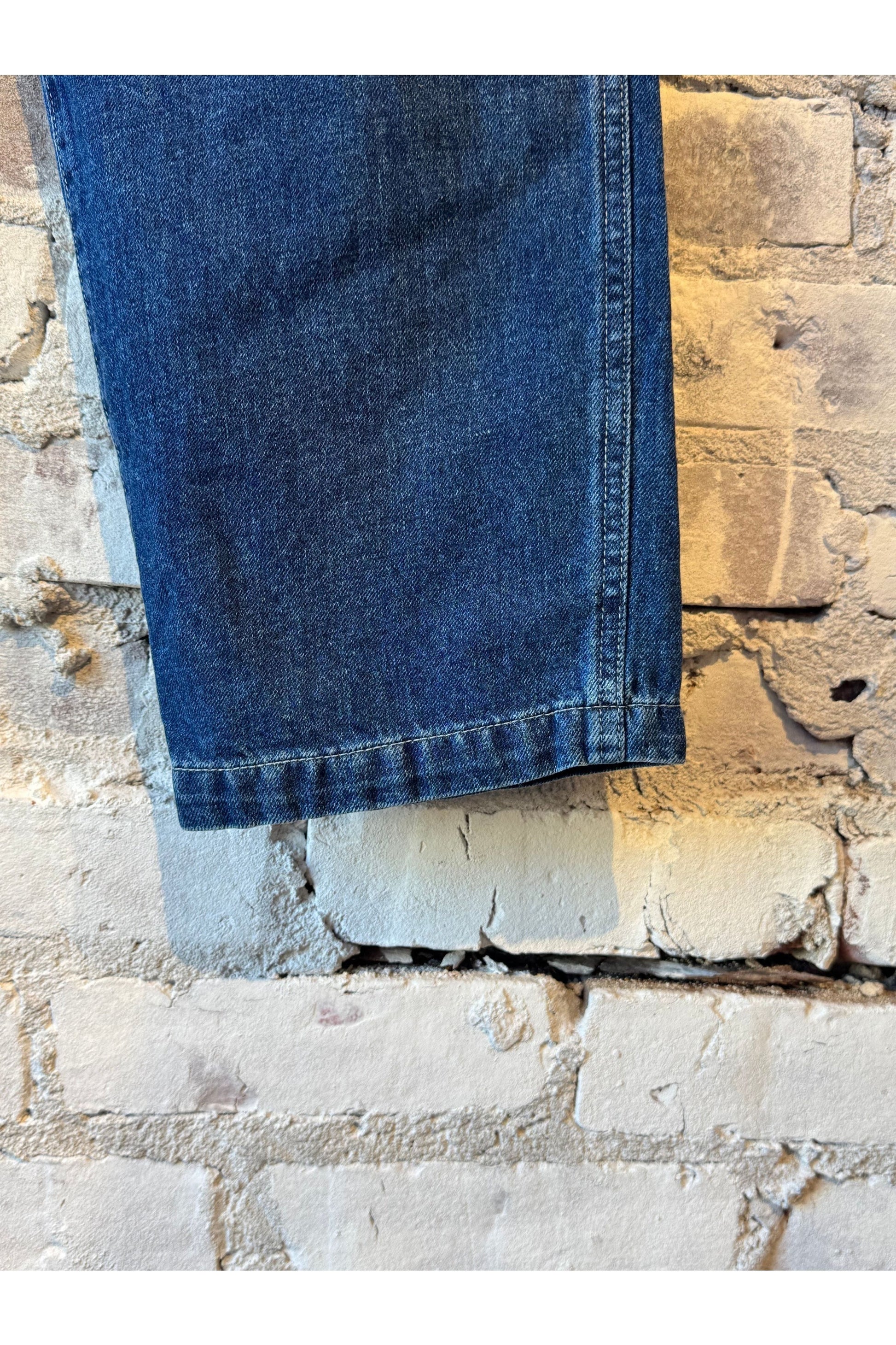 CO/LI Denim Peg Top Pants - Indigo Blue - DUNE + SALT