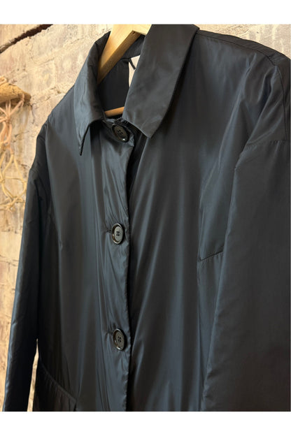 Teena Nylon Coat - Navy - DUNE + SALT