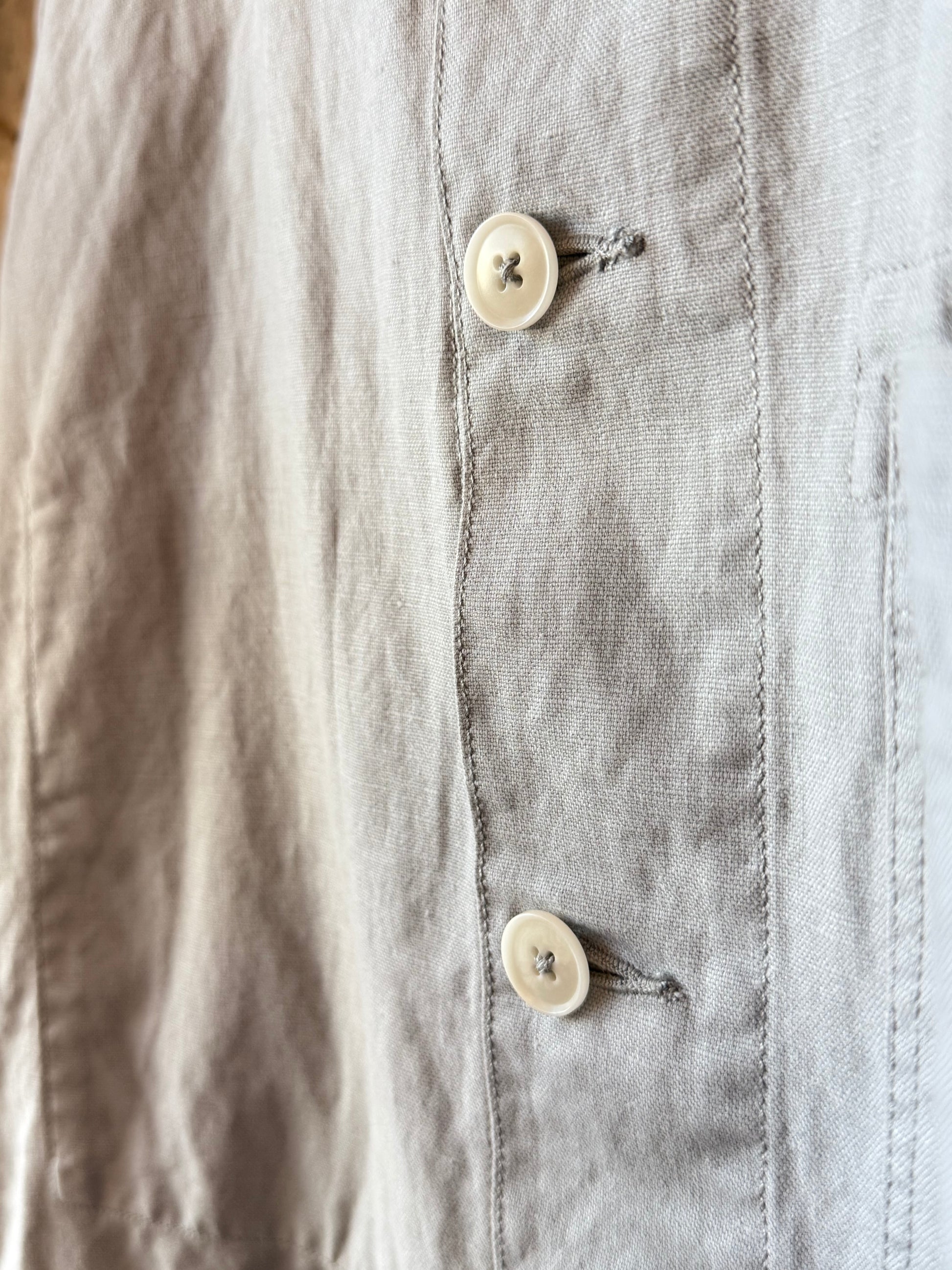 Linen/Cotton Chore Coat - Mint - DUNE + SALT