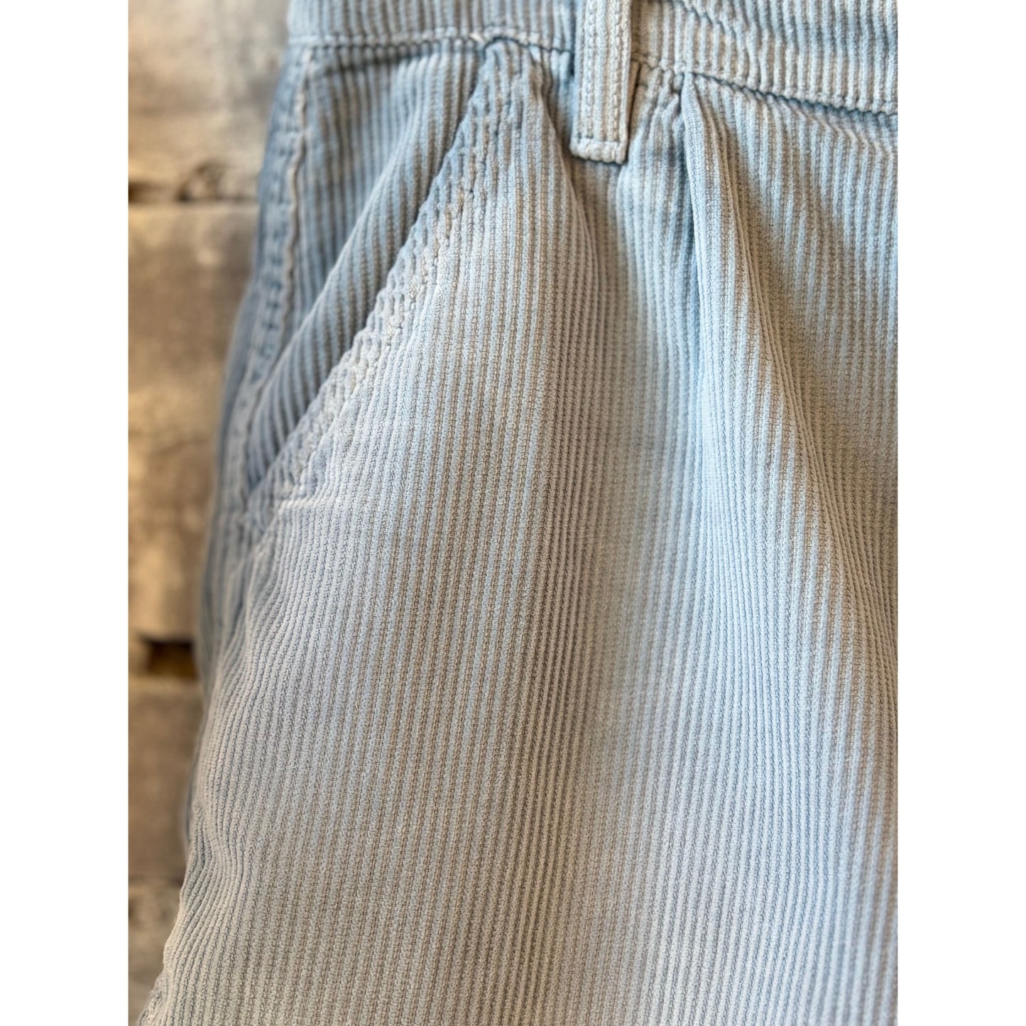 MONOSTERO Cord Surf Short - High Tide Blue Dim Gray