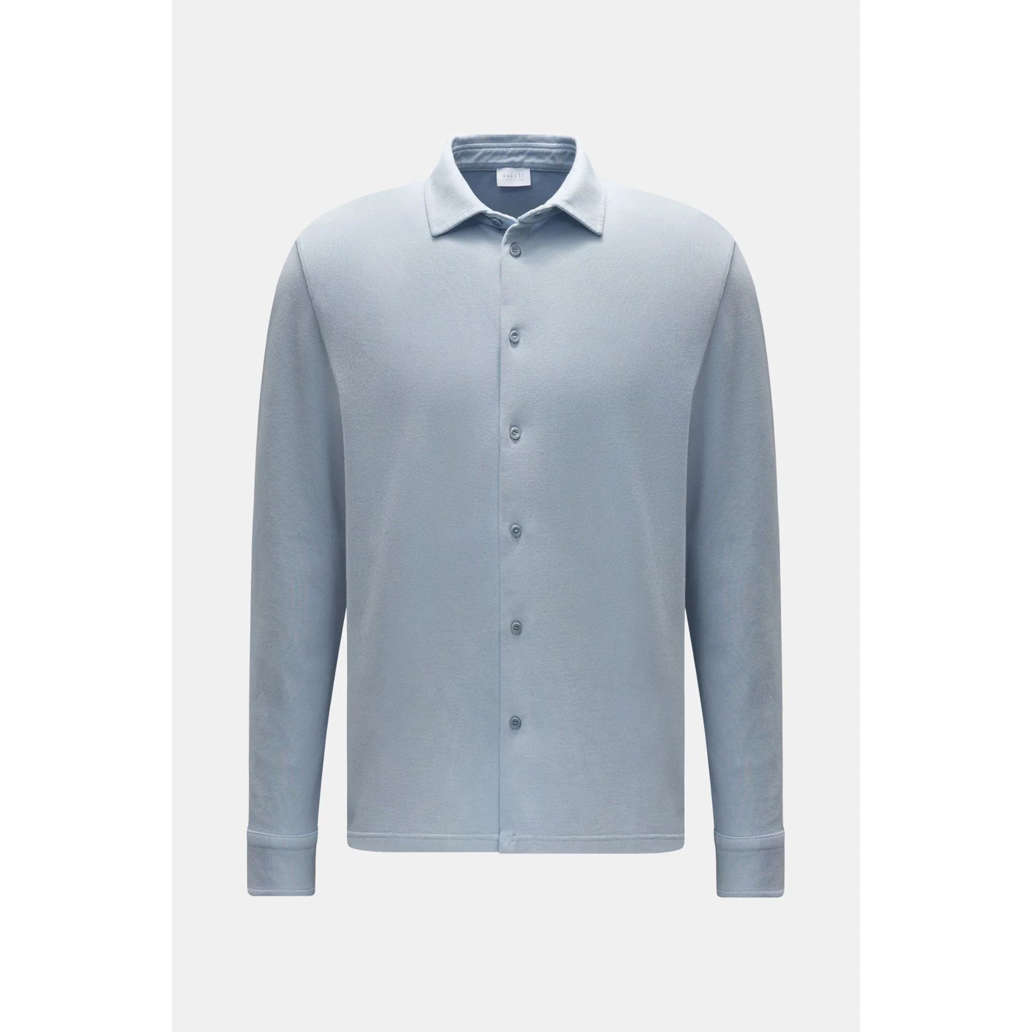 Piqué Slim Collar Shirt - Sky - DUNE + SALT