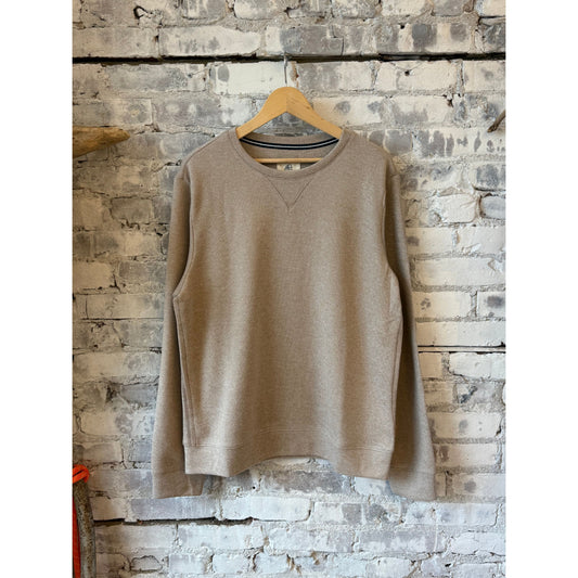Surfside Supply Butch Cashmist Crewneck - Camel Heather Rosy Brown