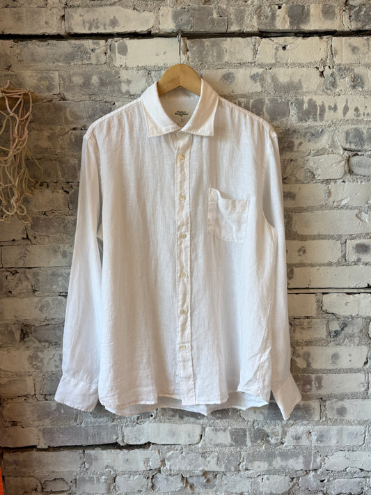 Hartford Men's Paul Pat Woven Shirt - White Gray