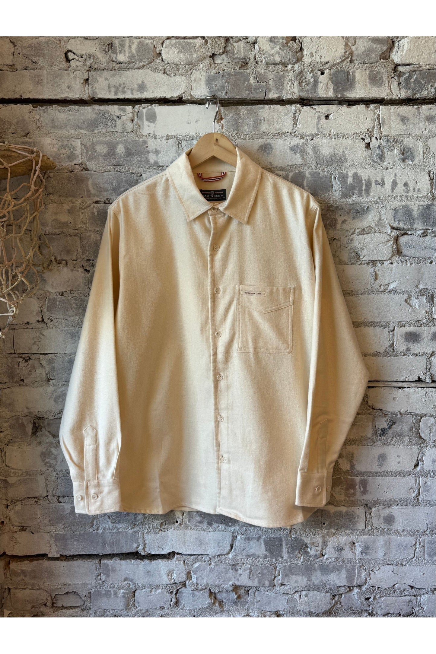 Framheim Men's Flannel Shirt - Oatmeal - DUNE + SALT