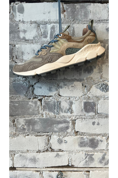 Yamano 3 Eco Suede/Nylon Sneaker - Taupe/Light Beige - DUNE + SALT