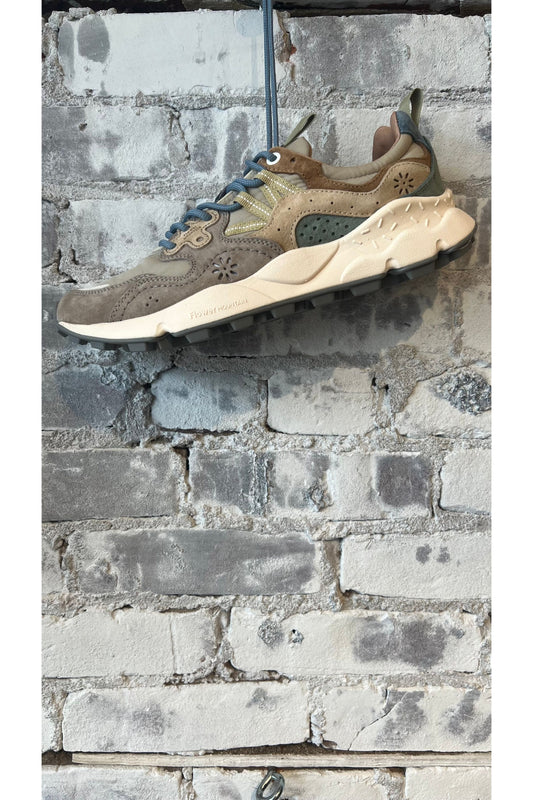 Yamano 3 Eco Suede/Nylon Sneaker - Taupe/Light Beige - DUNE + SALT