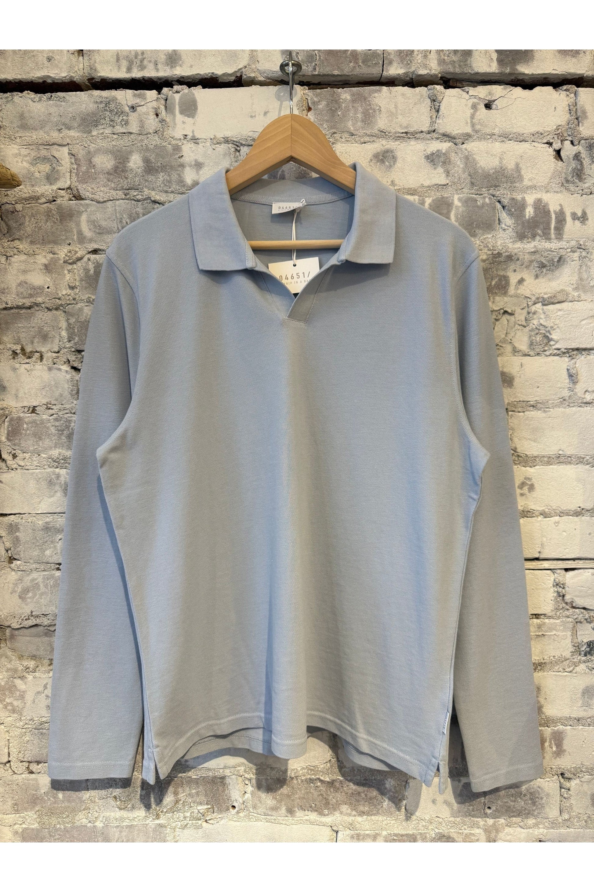 Piqué Johnny LS - Sky - DUNE + SALT