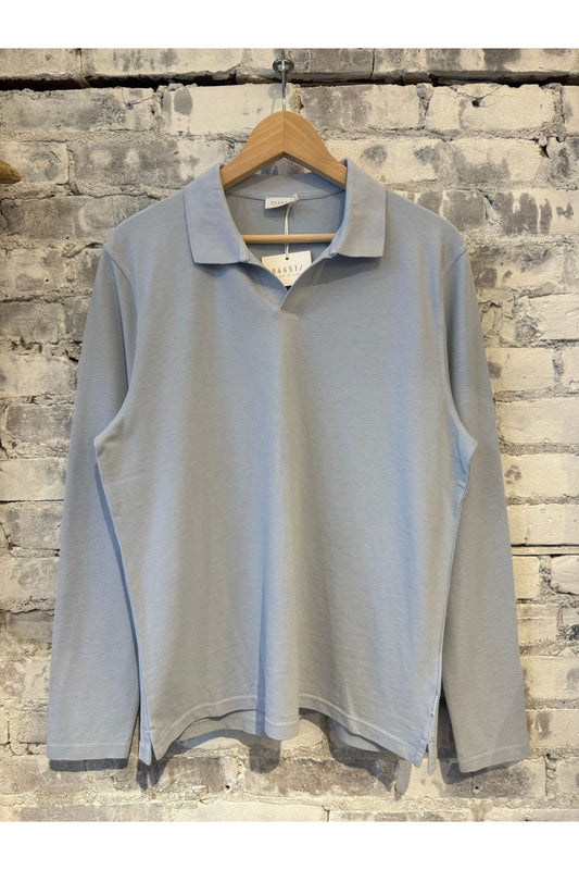 Piqué Johnny LS - Sky - DUNE + SALT