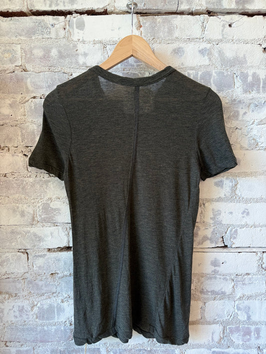V::Room SS Hi-Soft Jersey 'Narrow Neck' Crew - Black Dark Slate Gray