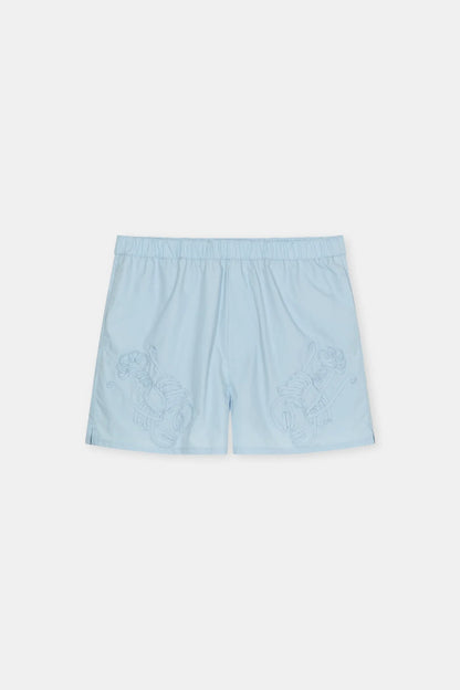 Closed Women's Relaxed Cotton Shorts – Dove Blue Light Steel Blue