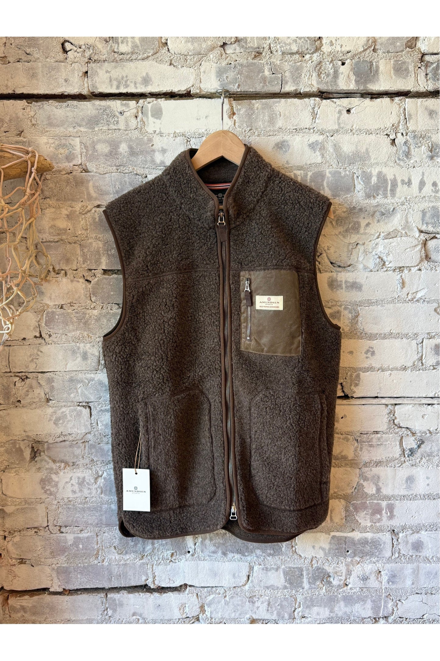 Men's Heroes Wool Fleece Vest - Cowboy - DUNE + SALT