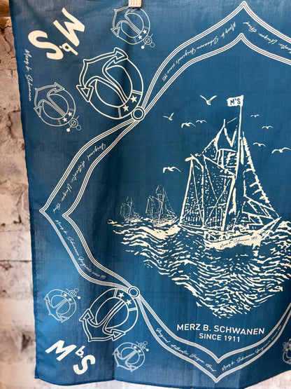 MbS Logo Lightweight Cotton Poplin Bandana - Ink - DUNE + SALT