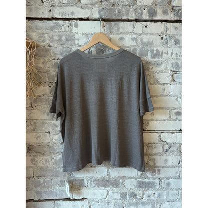 Hemp Jersey Oversized SS Crew - Charcoal - DUNE + SALT