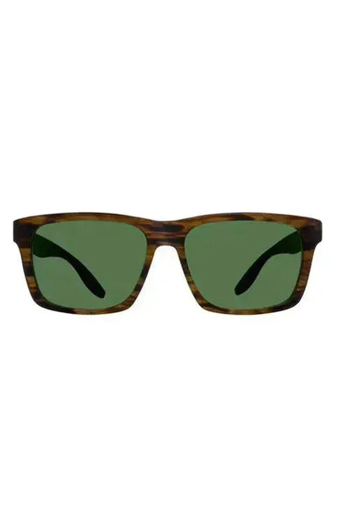 Walker Polarized Sunglasses - Matte Sulcata Tortoise / Forest - DUNE + SALT
