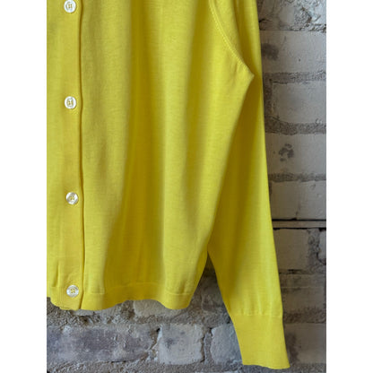 Cotton/Silk Linen Cardigan - Yellow - DUNE + SALT