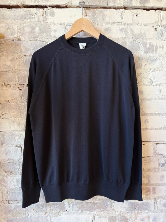 Cotton Crewneck Sweater - Navy - DUNE + SALT