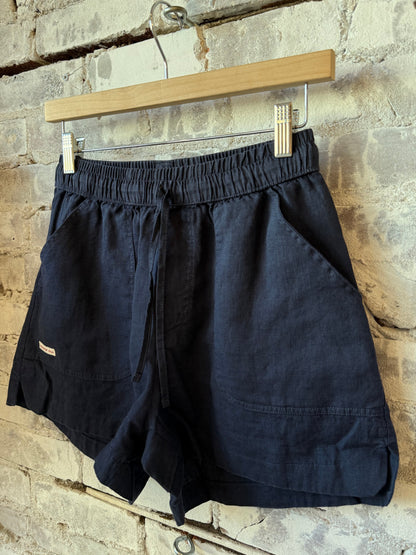 Women's Safari Linen Short - Faded Navy - DUNE + SALT