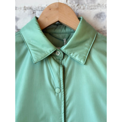 Padded Nylon Overshirt - Light Green - DUNE + SALT