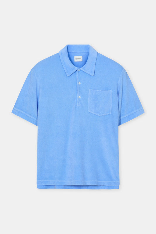 Closed Men's Short Sleeve Polo - Sky Blue Light Sky Blue