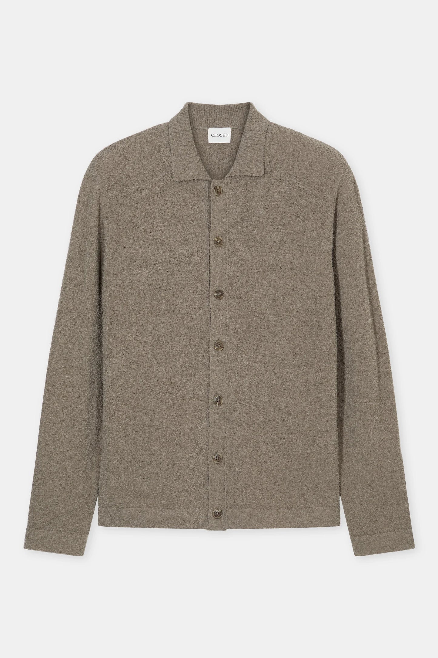 Organic Cotton Cardigan - Pebble Green