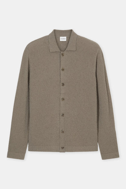 Organic Cotton Cardigan - Pebble Green