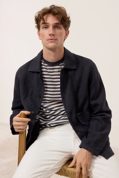 Closed Men's Cargo Jacket - Magma Black Antique White