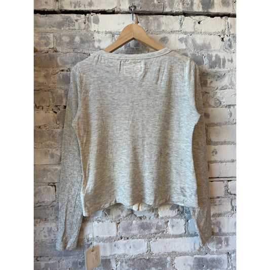 V::Room Melange Double-Face Cardigan - Heather Grey Dark Gray
