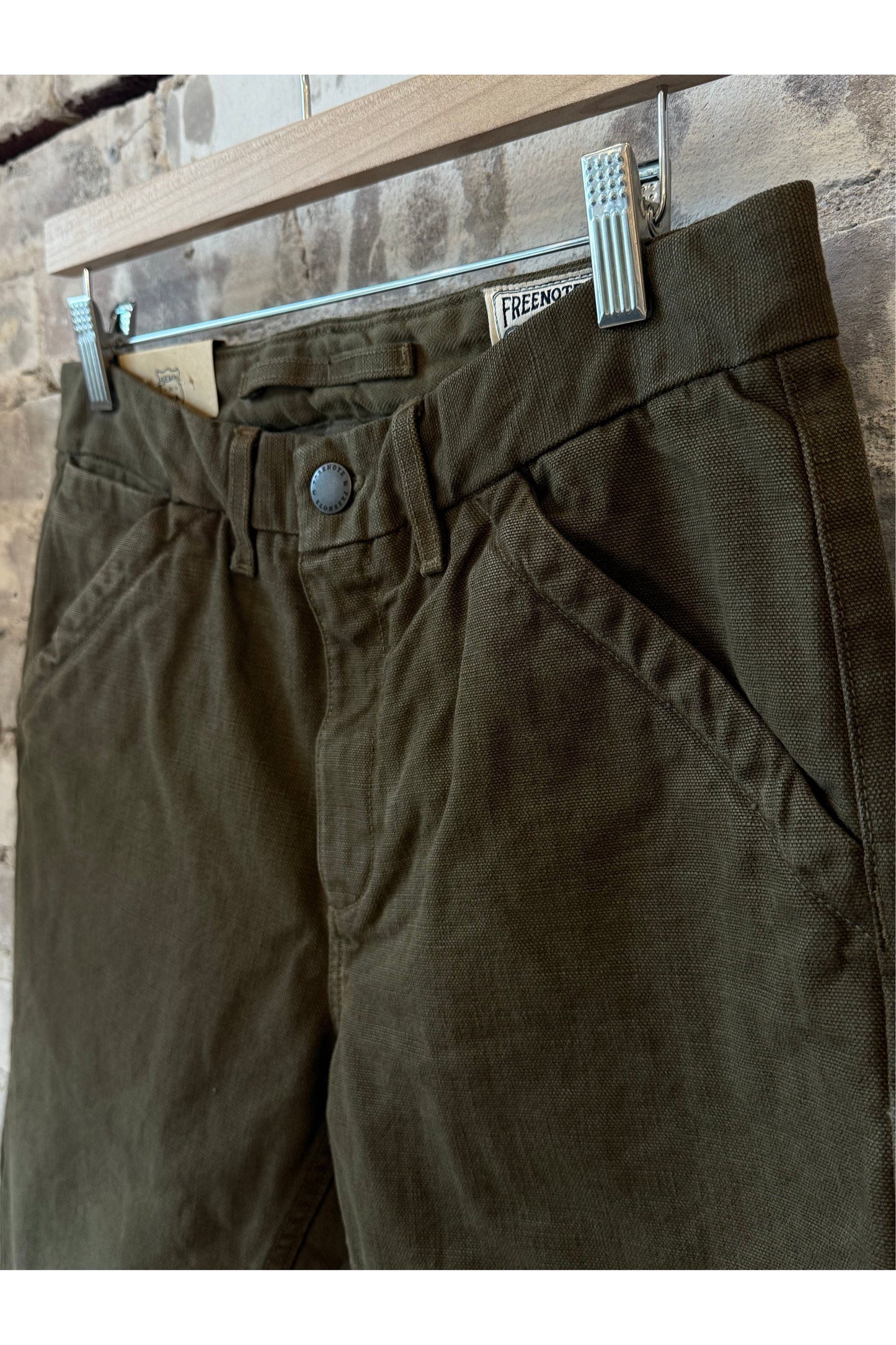 14 Ounce Slub Worker's Chino - Army Green - DUNE + SALT