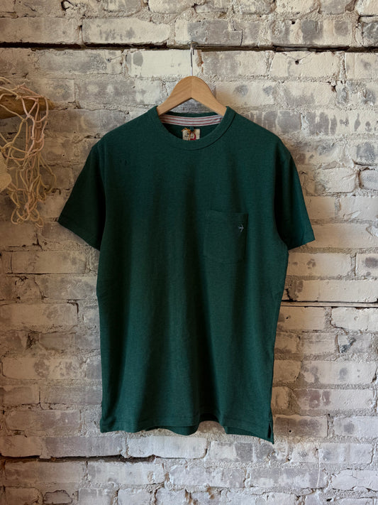 Ringspun Pocket Tee - Bottle Green