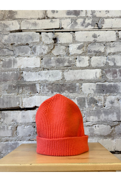 Wool Beanie - Salmon
