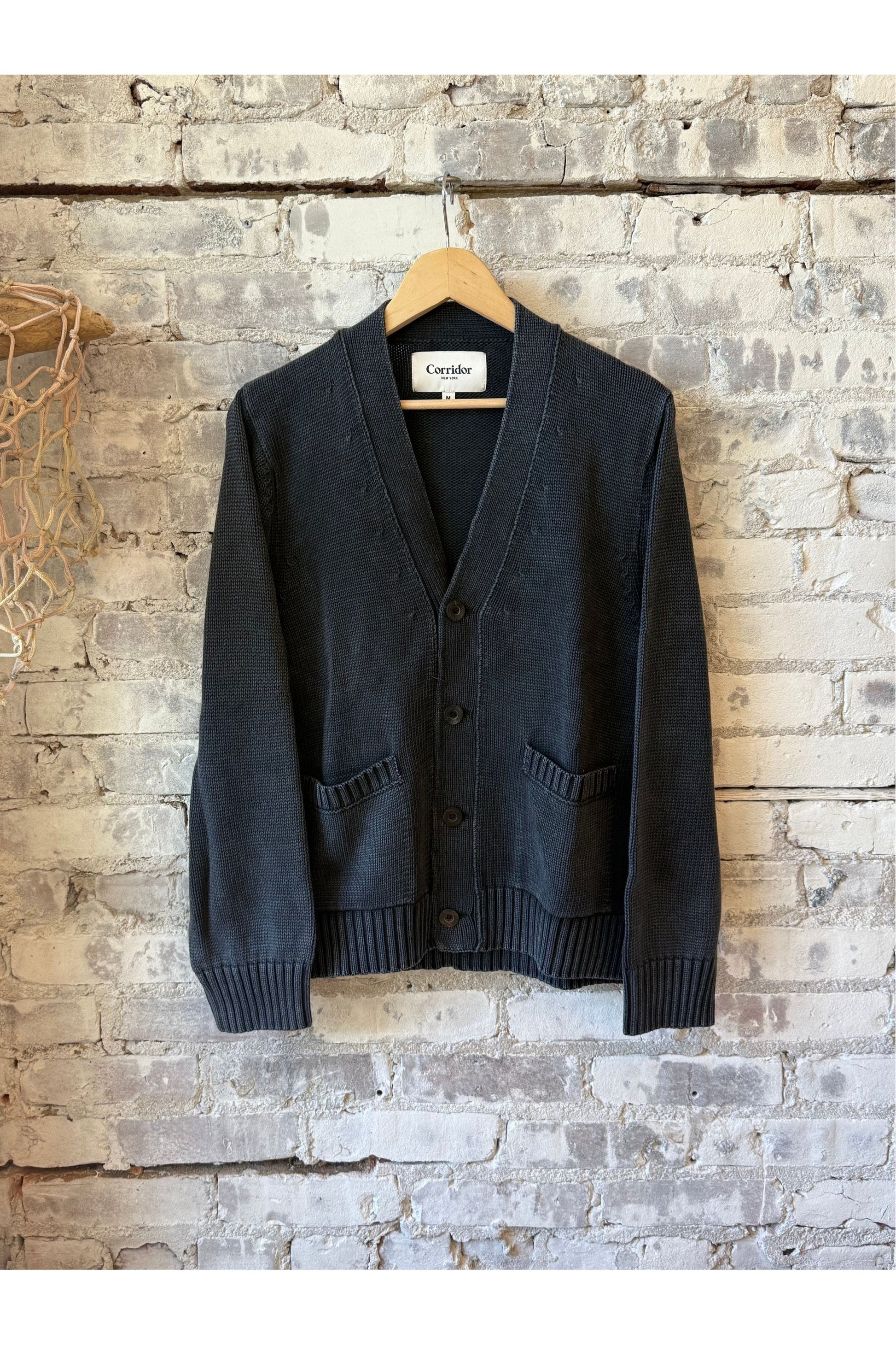 Acid Wash Cardigan - Black - DUNE + SALT