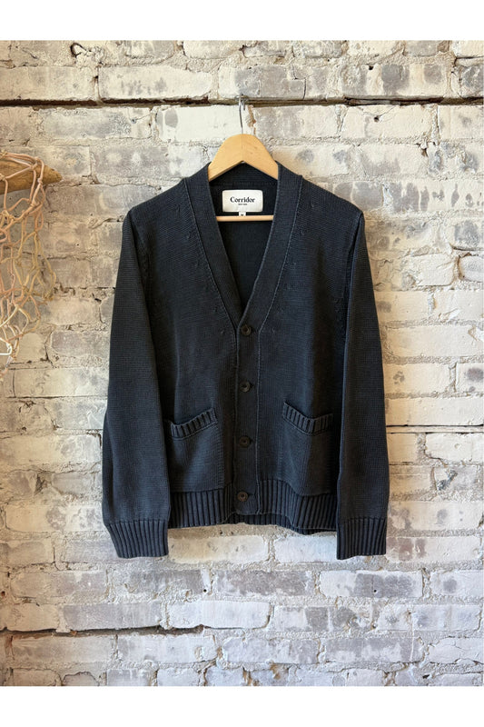 Acid Wash Cardigan - Black - DUNE + SALT