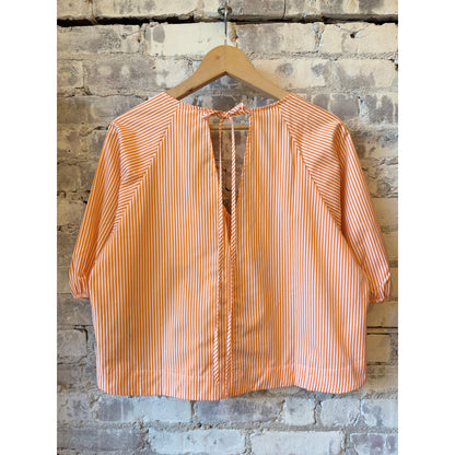 Closed Women's V-Neck Poplin Blouse – Spice Orange Tan