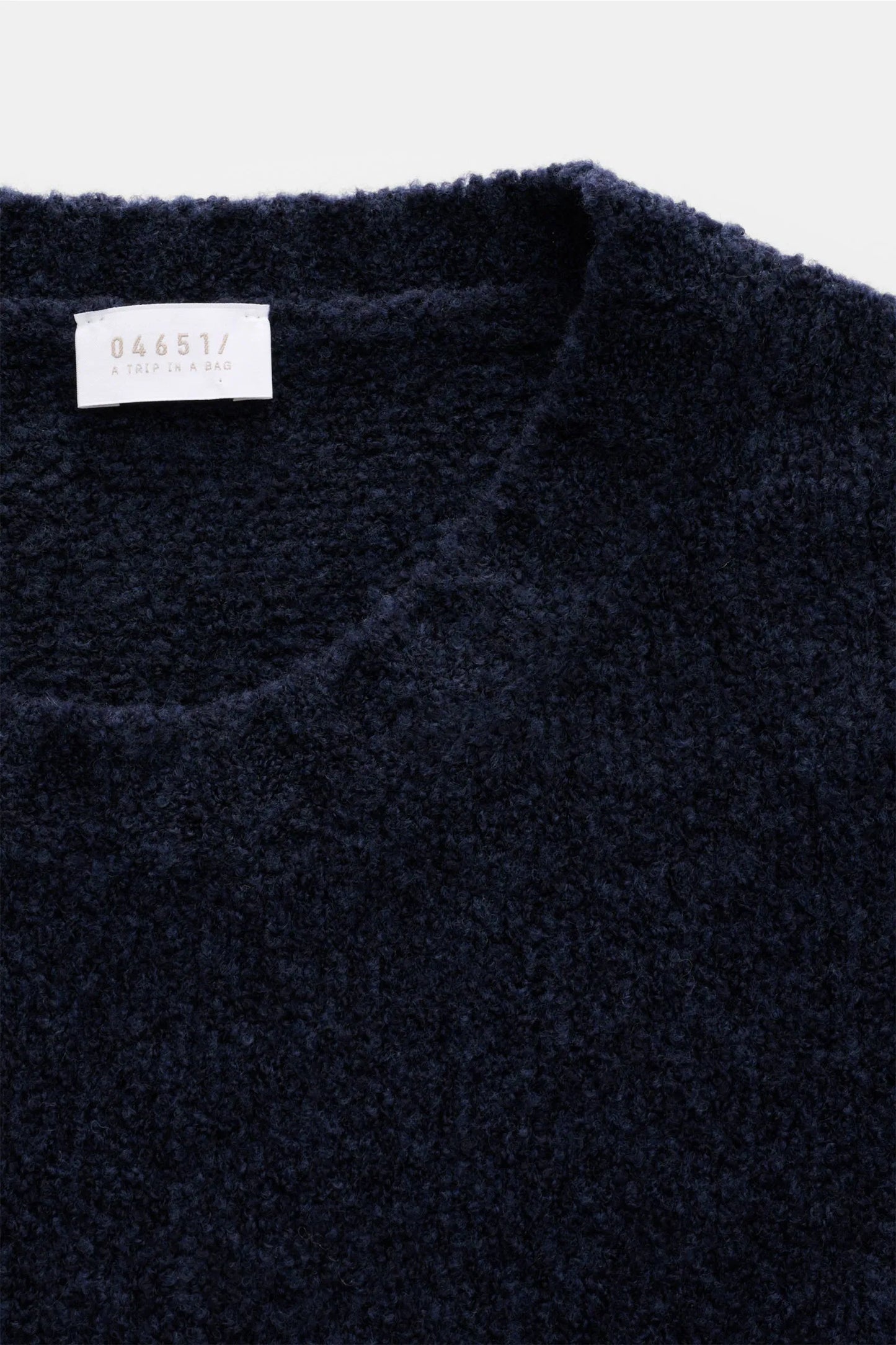 Grainy Crewneck Jumper - Navy - DUNE + SALT
